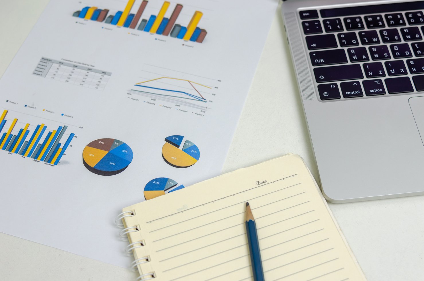 Business document graph management information marketing report